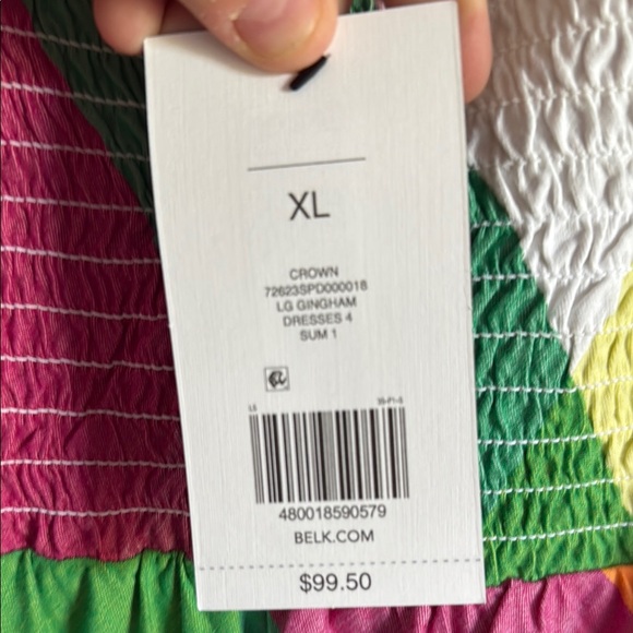 NWT Colorful Smocked Sundress - Picture 6 of 7